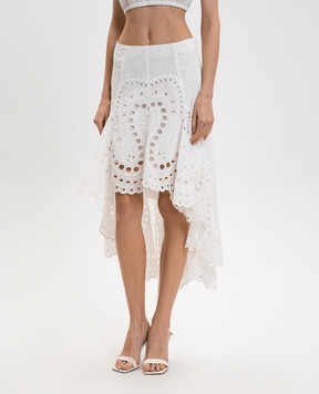 Charo Ruiz White asymmetric skirt Finn 263402