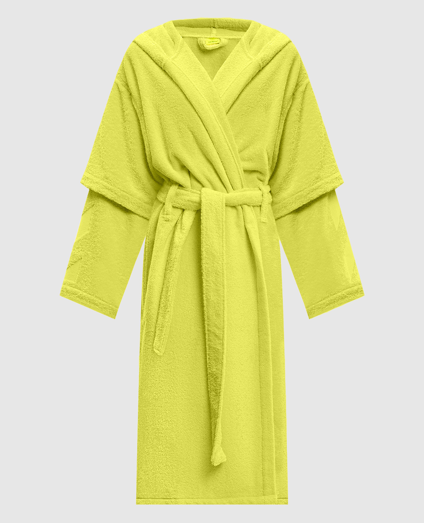 

Yellow terry bathrobe with pattern Off-White
