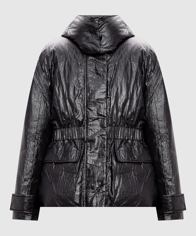 Graue Daunenjacke
