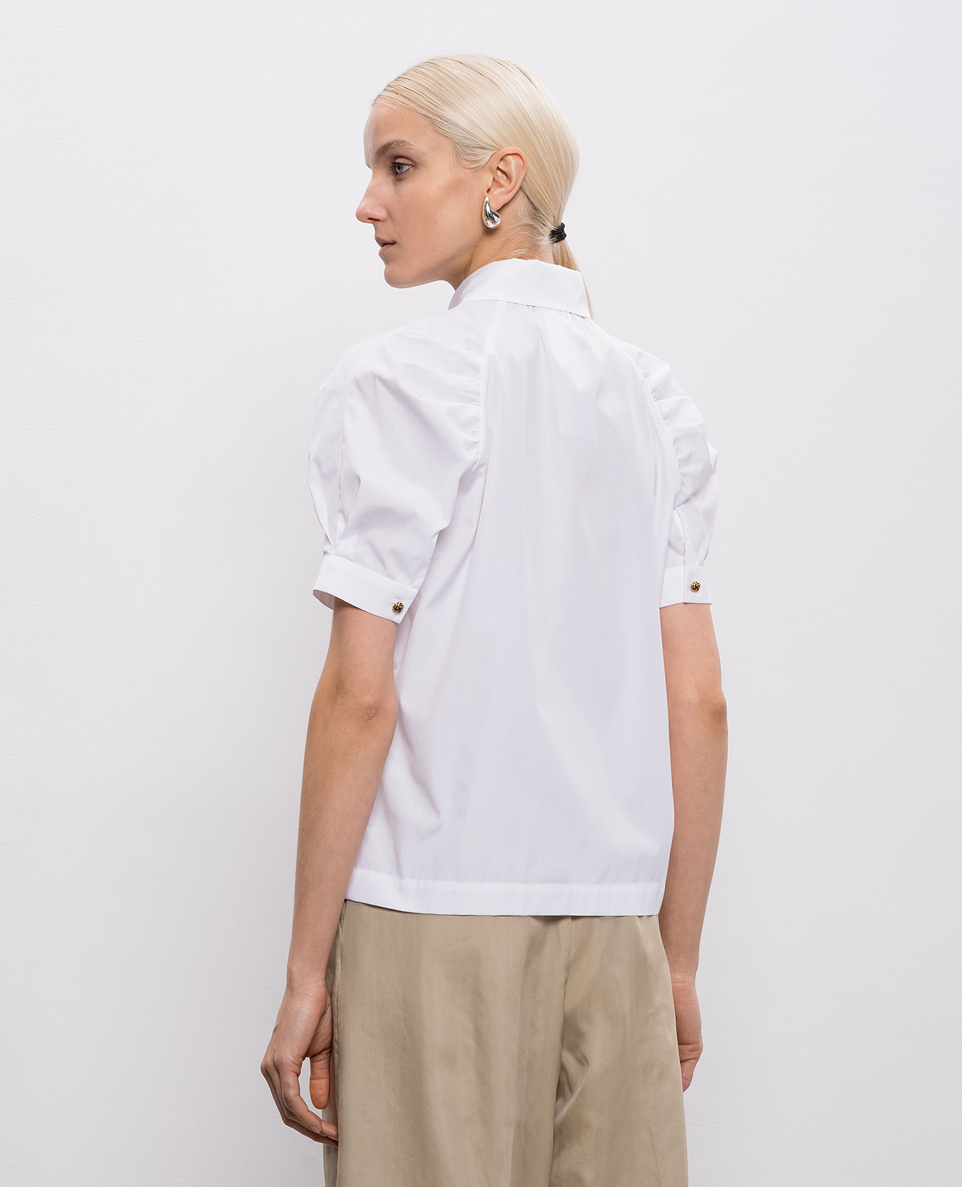 

White blouse with short sleeves Max Mara