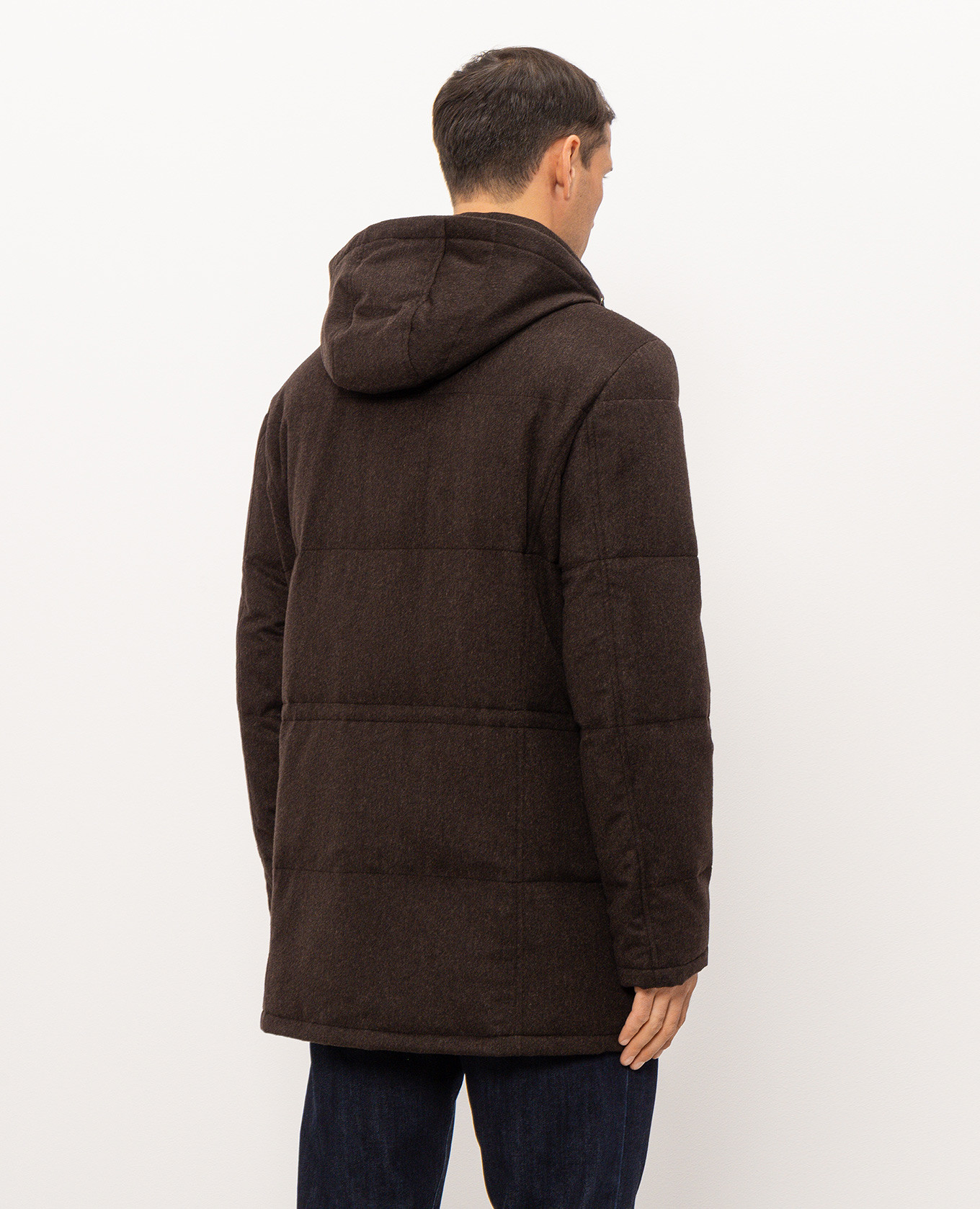 Brown cashmere down jacket Stefano Ricci 4