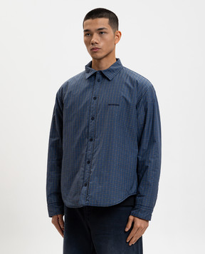 Balenciaga Blue checked jacket 850854TTOA3