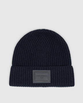 Dolce&Gabbana Blue cashmere hat GX66KTJBW2X