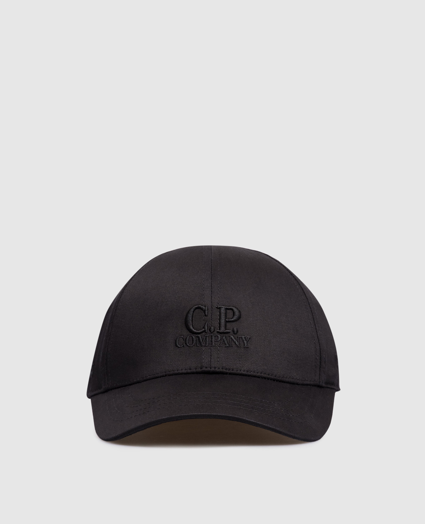 Children's black cap with logo