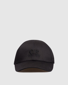 C.P. Company Children's black cap with logo CQX004LOA04