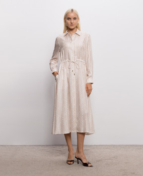 Max Mara Pink FARAONE silk shirt dress MXMFARAONE