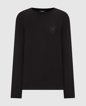 Stefano Ricci Black long sleeve with wool MNH6305441WPA02T