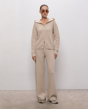 Agnona Beige cashmere sweatpants K7120106K080Q