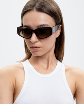 Balenciaga Brown Nano Sunglasses 858833T0039