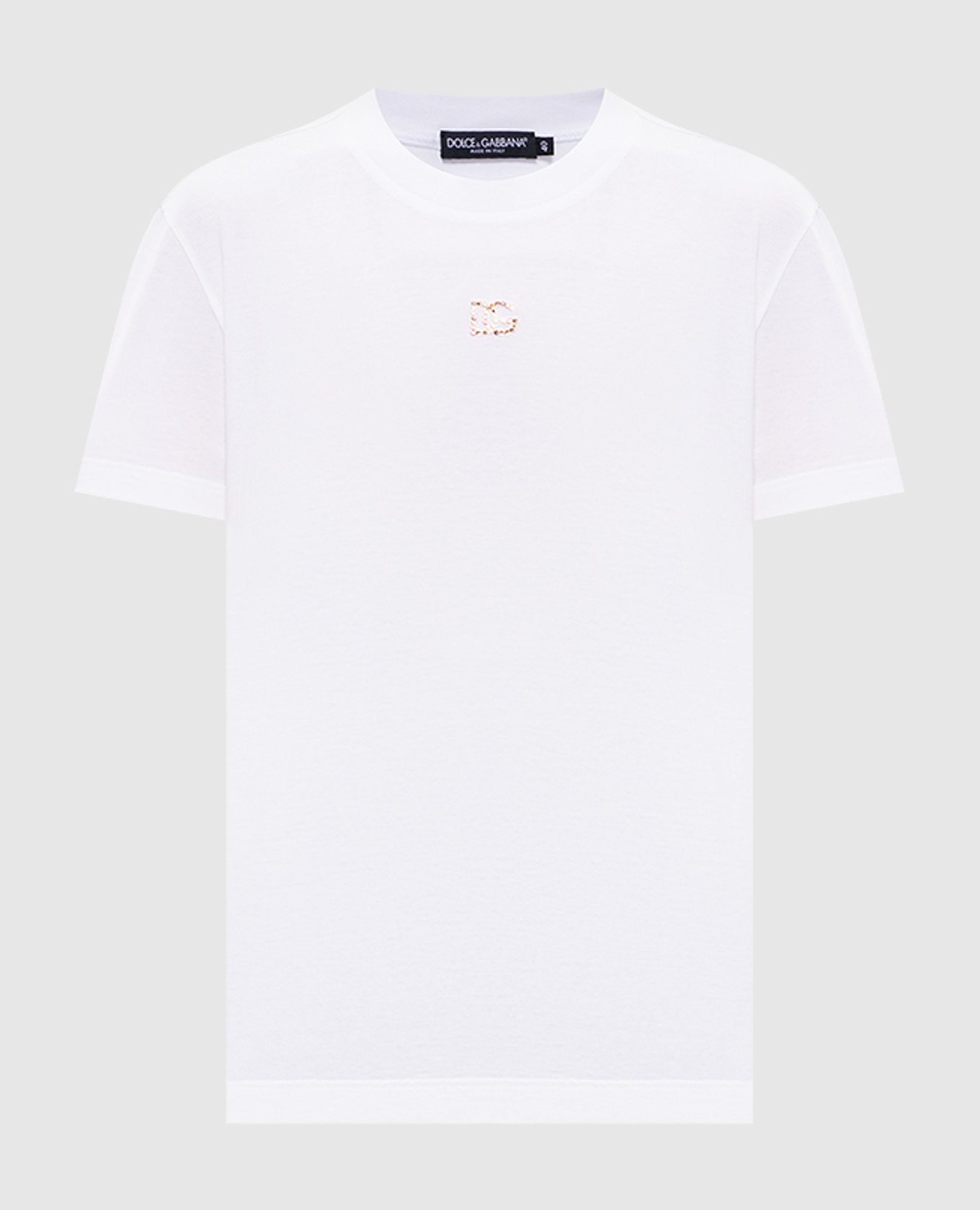 White T-shirt with DG embroidery