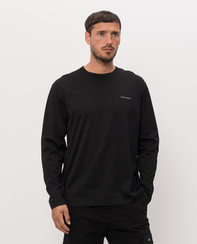 C.P. Company Black long sleeve with logo print MTS157A006374G