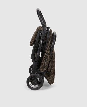 Fendi Brown baby stroller with FF brand pattern BUV020AA5T
