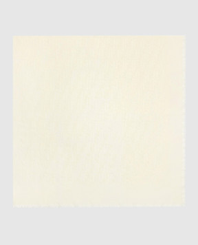 Fendi Ivory wool, silk and cashmere patterned scarf FXT388B1VK