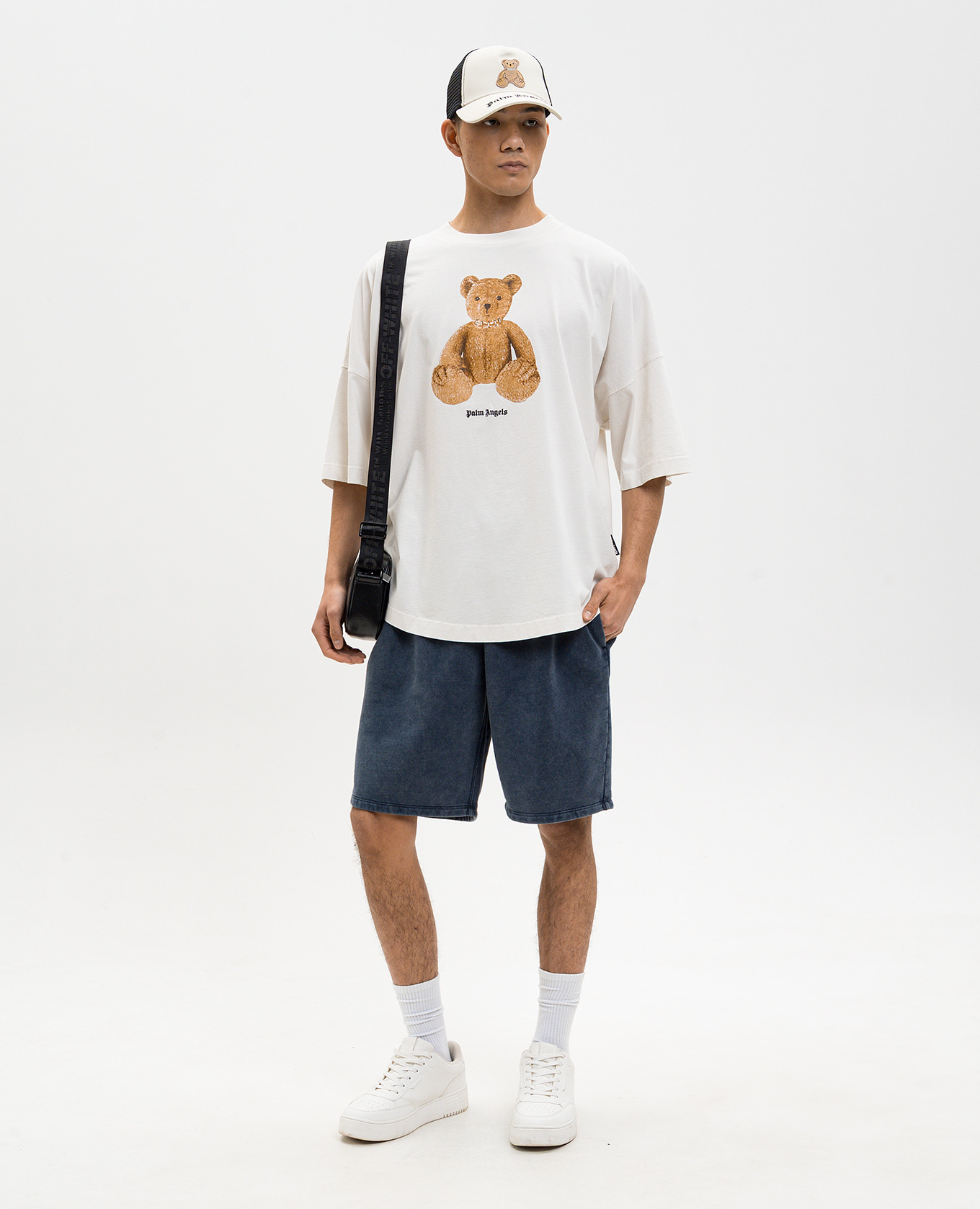 Ivory Bear T-shirt Palm Angels 2