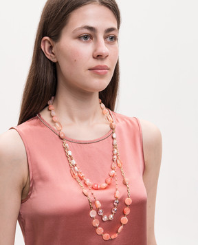 Dolman Bijoux Coral layered necklace 75100