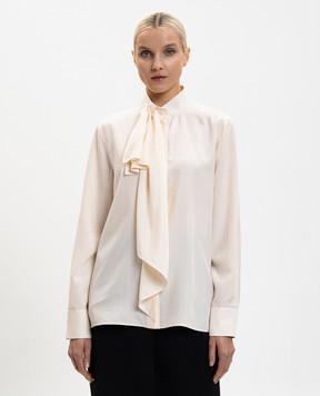 Givenchy White silk blouse BW61HL15J0