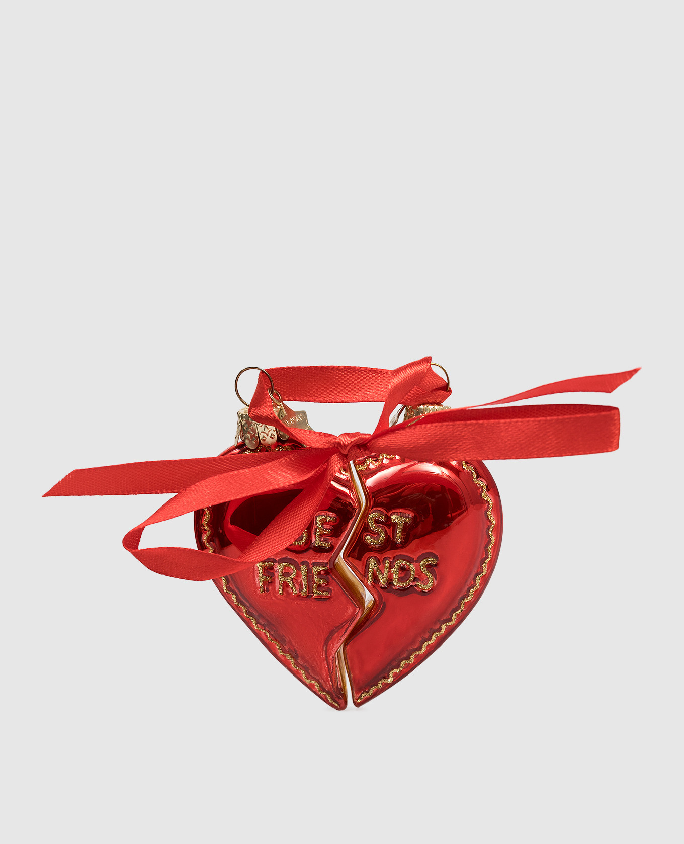 

Set of heart-shaped Christmas tree toys Best Friends Vondels, White