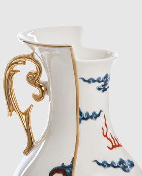 SELETTI White porcelain vase Adelma 09771