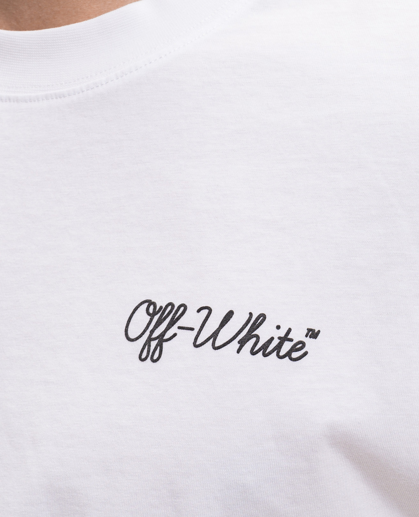 White T-shirt with contrast logo print Off-White 5