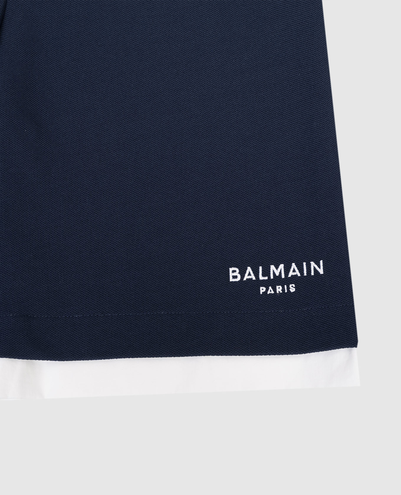 

Children's blue shorts with logo embroidery Balmain
