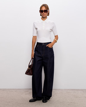 Givenchy Ivory silk polo BW61L64ZUU
