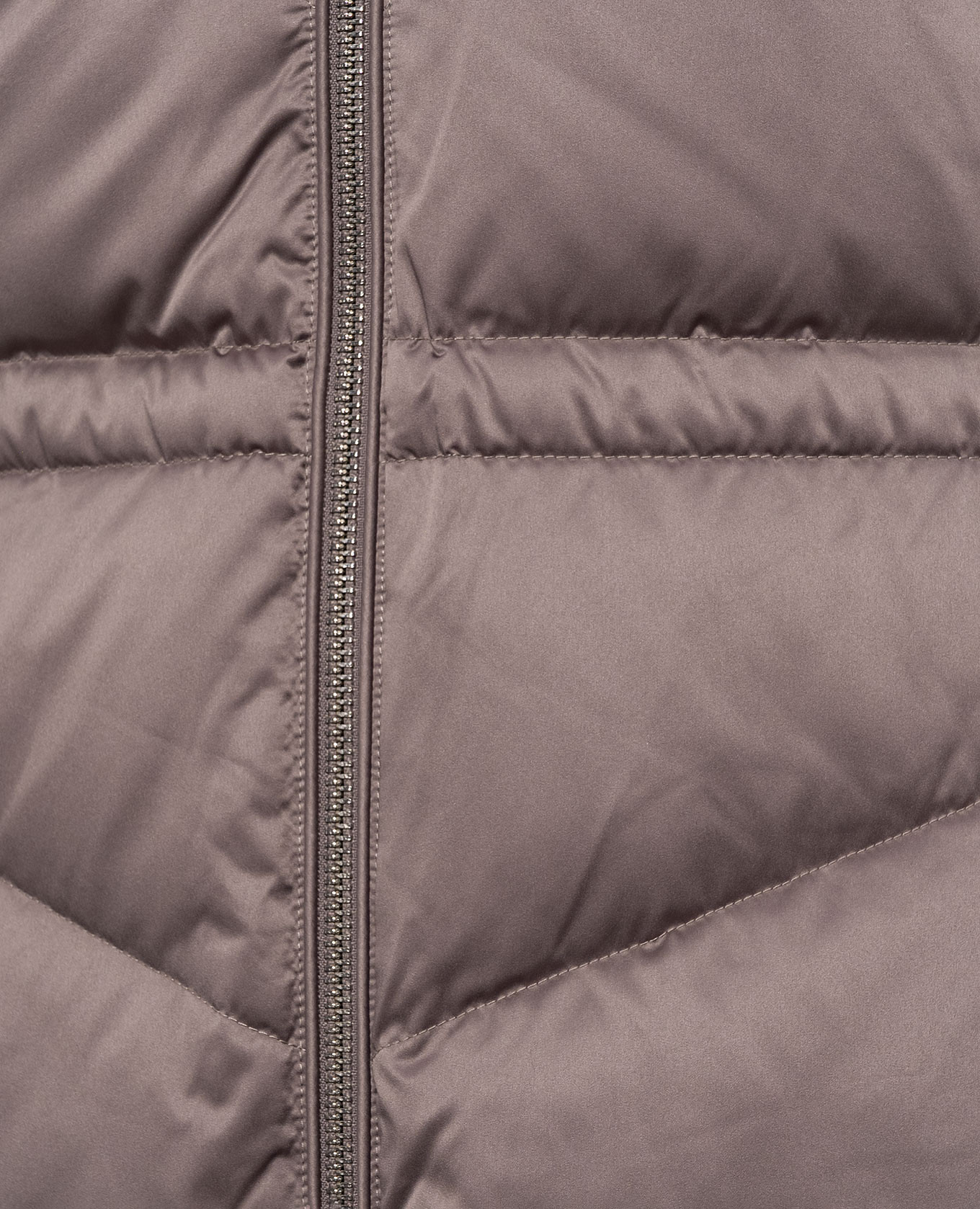 Brown elongated down jacket with hood Be Florence 5