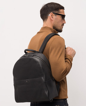 Gianni Chiarini Black leather backpack ZNUB20635GRNCRV