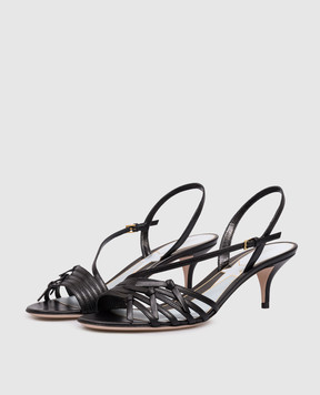 Valentino Nodine black leather sandals 8W2S0PB9DDT