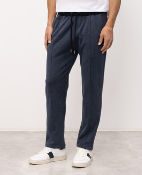 Bilancioni Blue sweatpants with silk BE26PJ2CNTE7