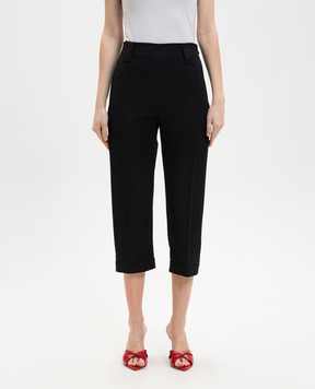 Versace Black wool capris 10234781A17793