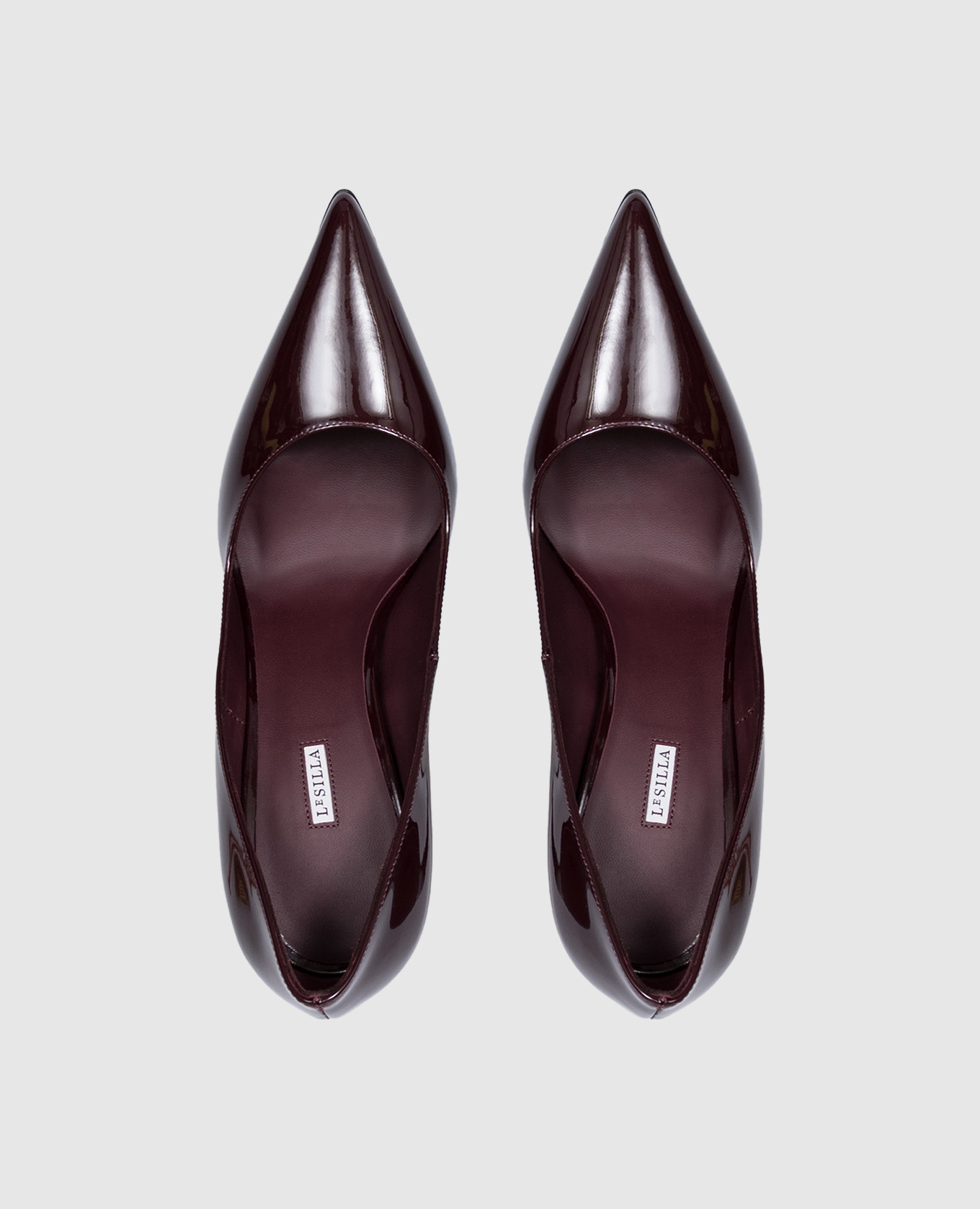 Burgundy patent leather Eva shoes Le Silla 4