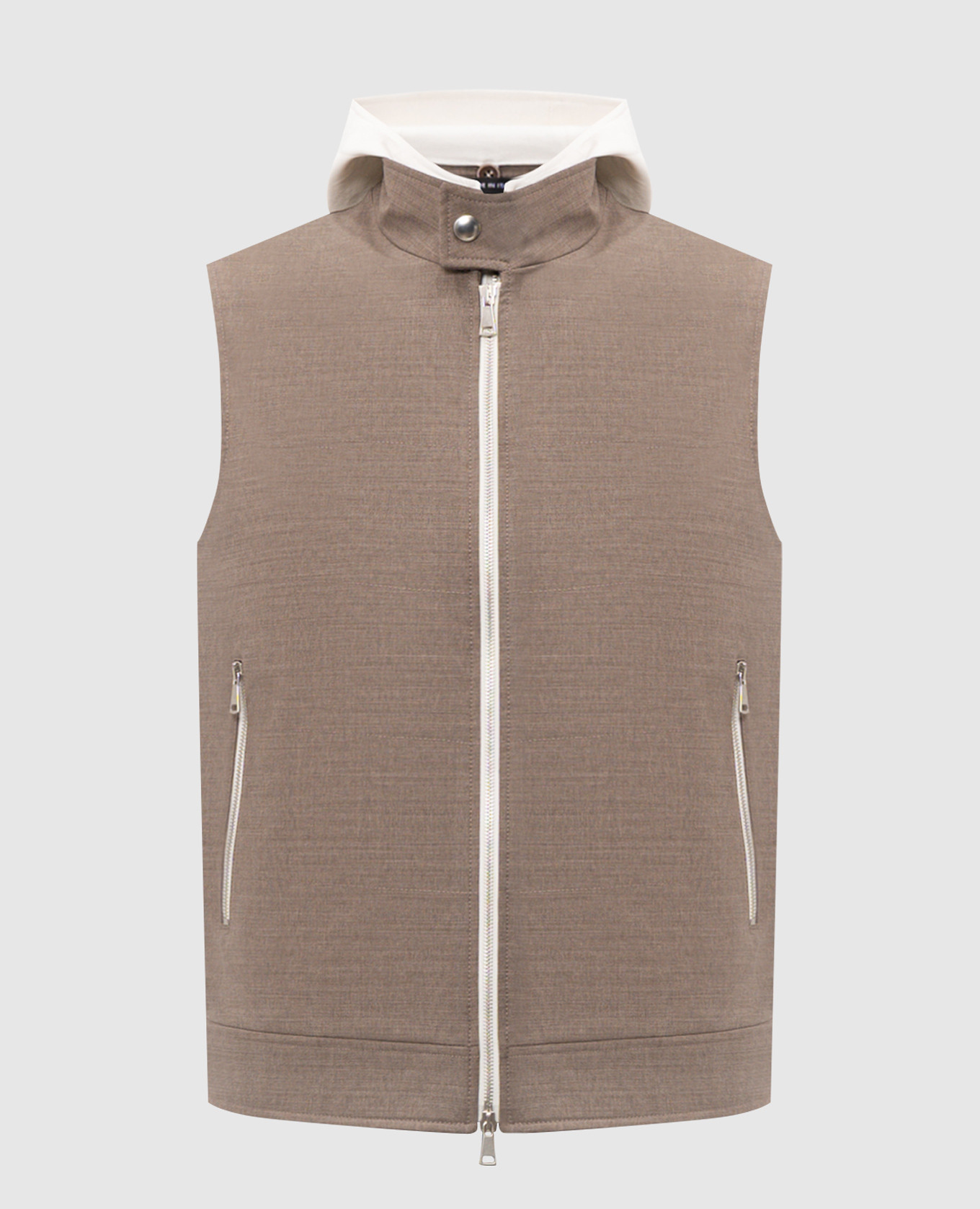 

Brown wool vest Pini Parma