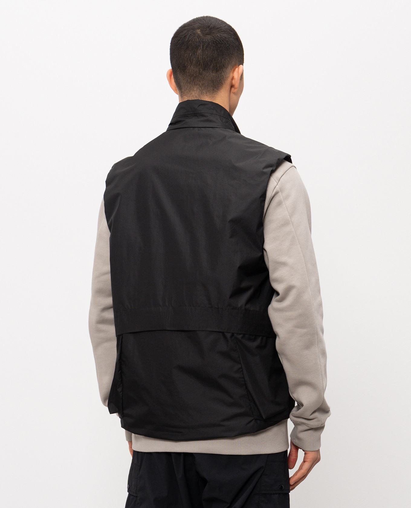Black vest with logo print C.P. Company Metropolis 4
