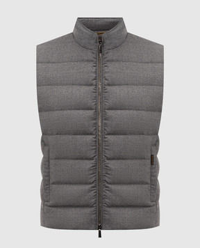 MooRER Grey down vest OLIVER OLIVERL