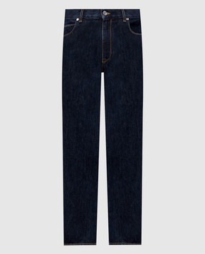 Fendi Blue jeans with logo patch FLP302B15C