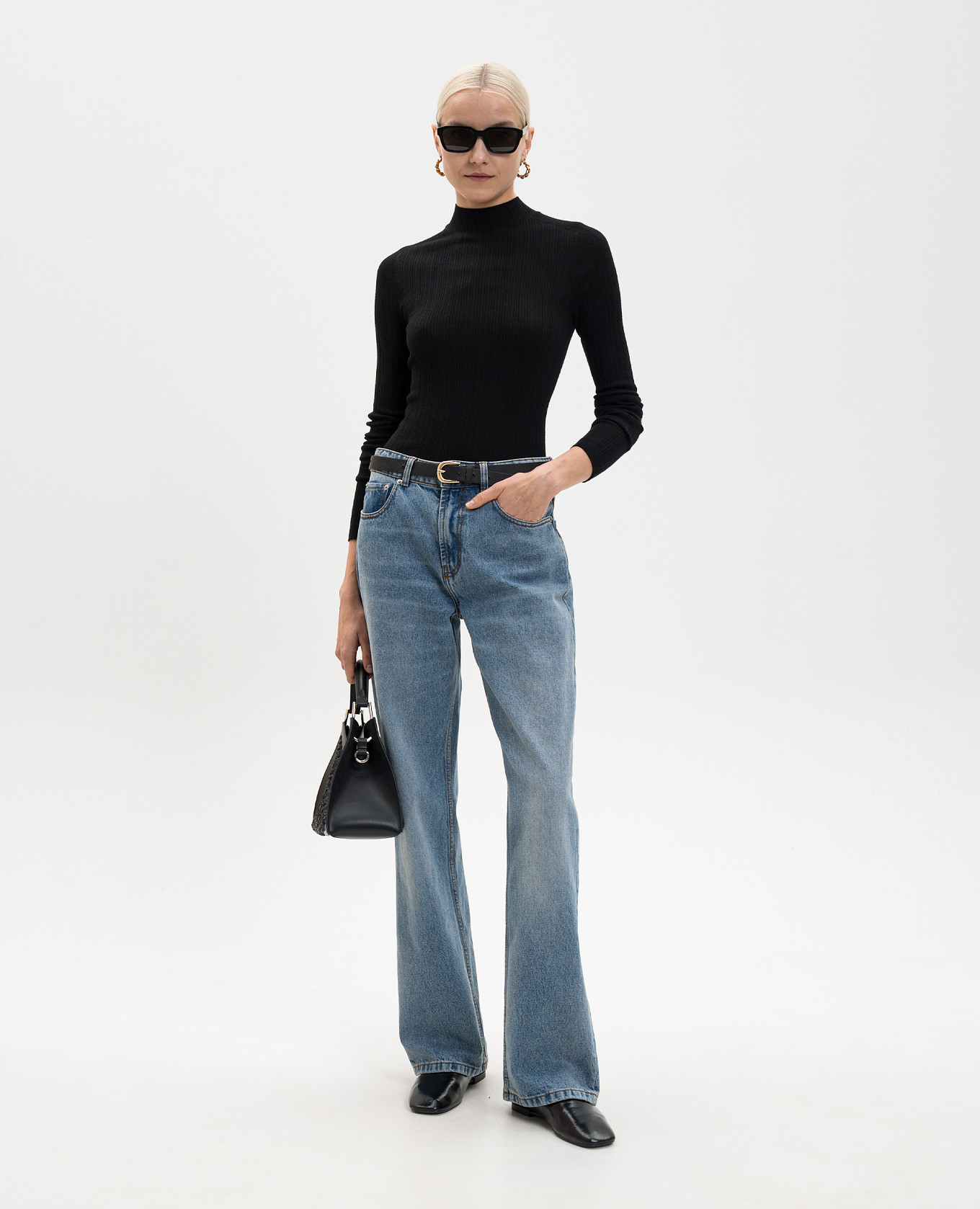 

Davina black cashmere top LISA YANG