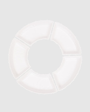 Baci Milano Pearl White Snack Plate Set APP1COL01