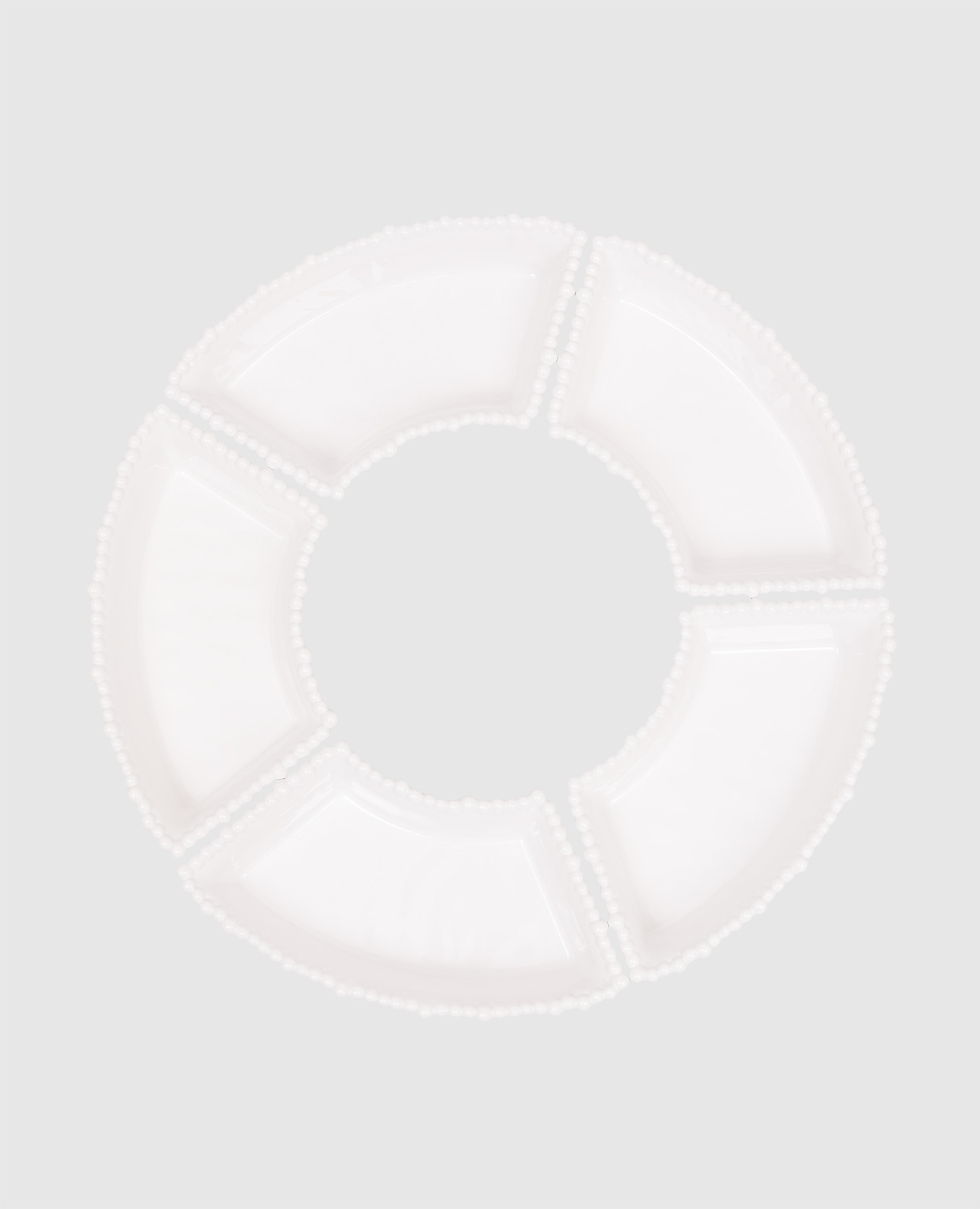 

Pearl White Snack Plate Set Baci Milano