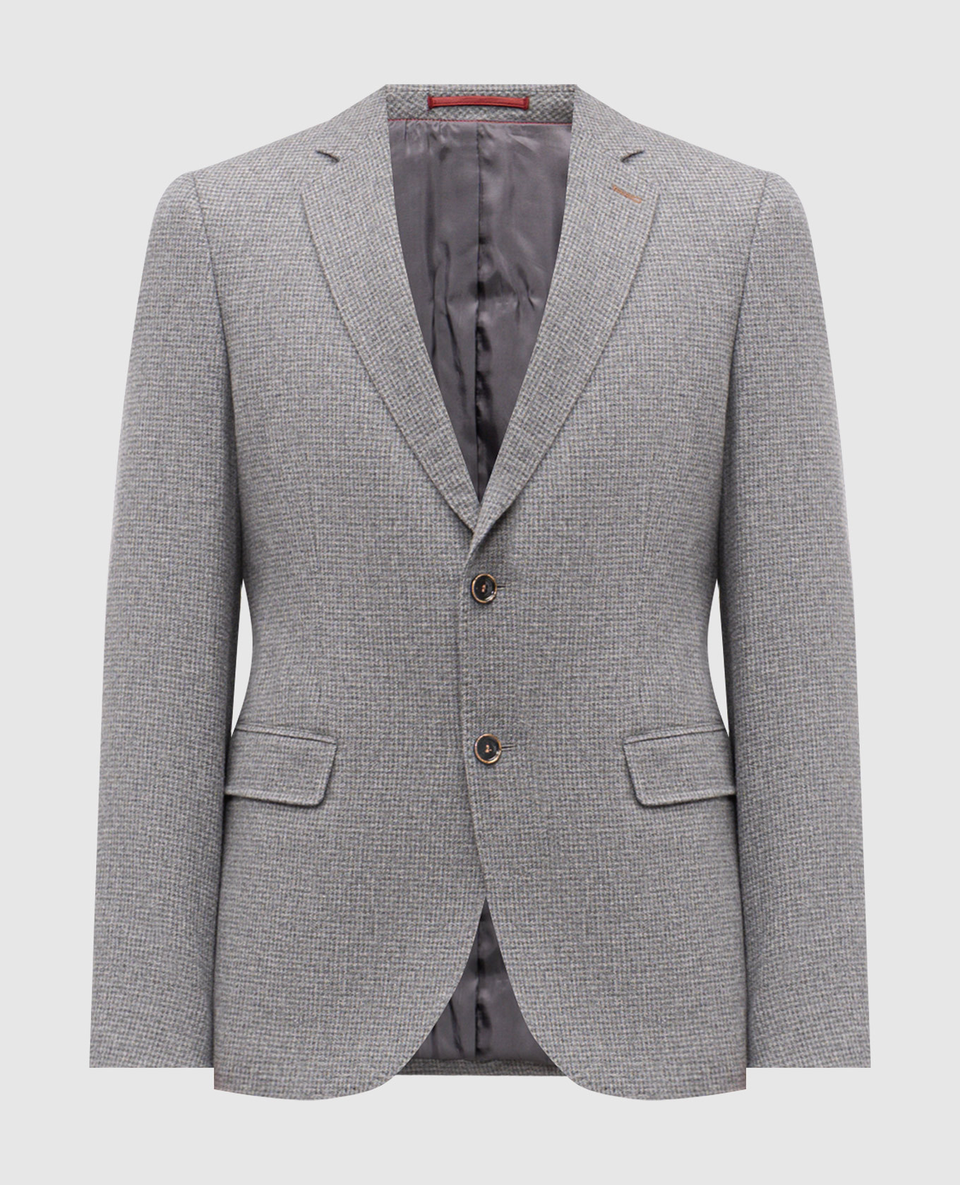 

Gray blazer with patterned wool Florentino, Grey