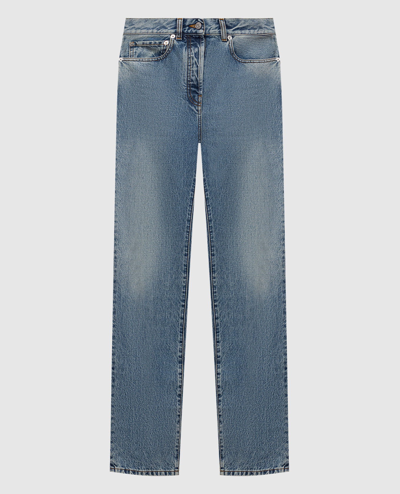 Black jeans with logo patch Balmain