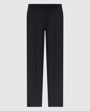 ISAIA Blue wool pants 007315P9010