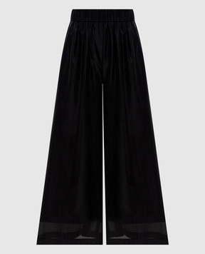 Peserico Black culottes with monil chain E04131D08372