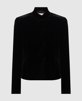 The Row Black velvet jacket Baya 10943W4199
