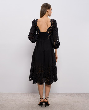 Charo Ruiz Corbin black midi dress 263615
