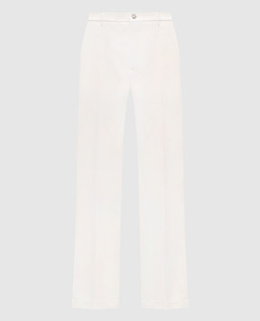 Peserico Ivory wool trousers R5422508274
