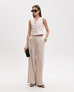 Max Mara Beige linen vest MXMCALIBRI MXMCALIBRI
