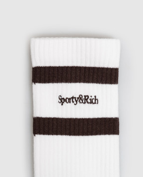 Sporty & Rich White socks AC02683300WH11w