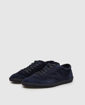 Brunello Cucinelli Blue suede sneakers MZUCAHN345