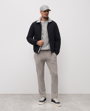 Florentino Gray sweater with wool 225430520606
