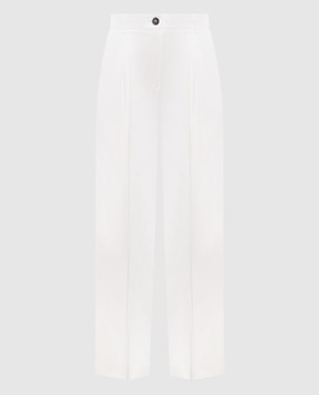 Toteme White cotton pants 263WRB0417FB0490